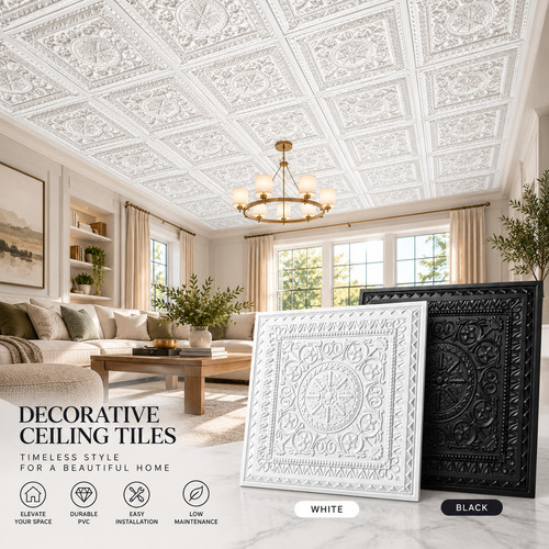 Art3d pack pvc drop ceiling - art3d,